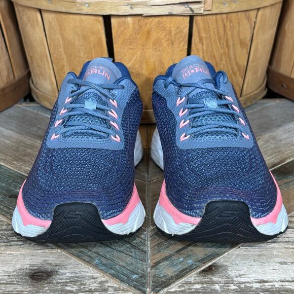 Skechers Max Cushioning Elite Blue Pink Comfort Running Shoe Sneakers Womens 8.5 - Picture 4 of 11